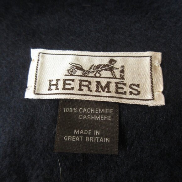 HERMES Authentic Blue Scarf - Picture 6 of 13